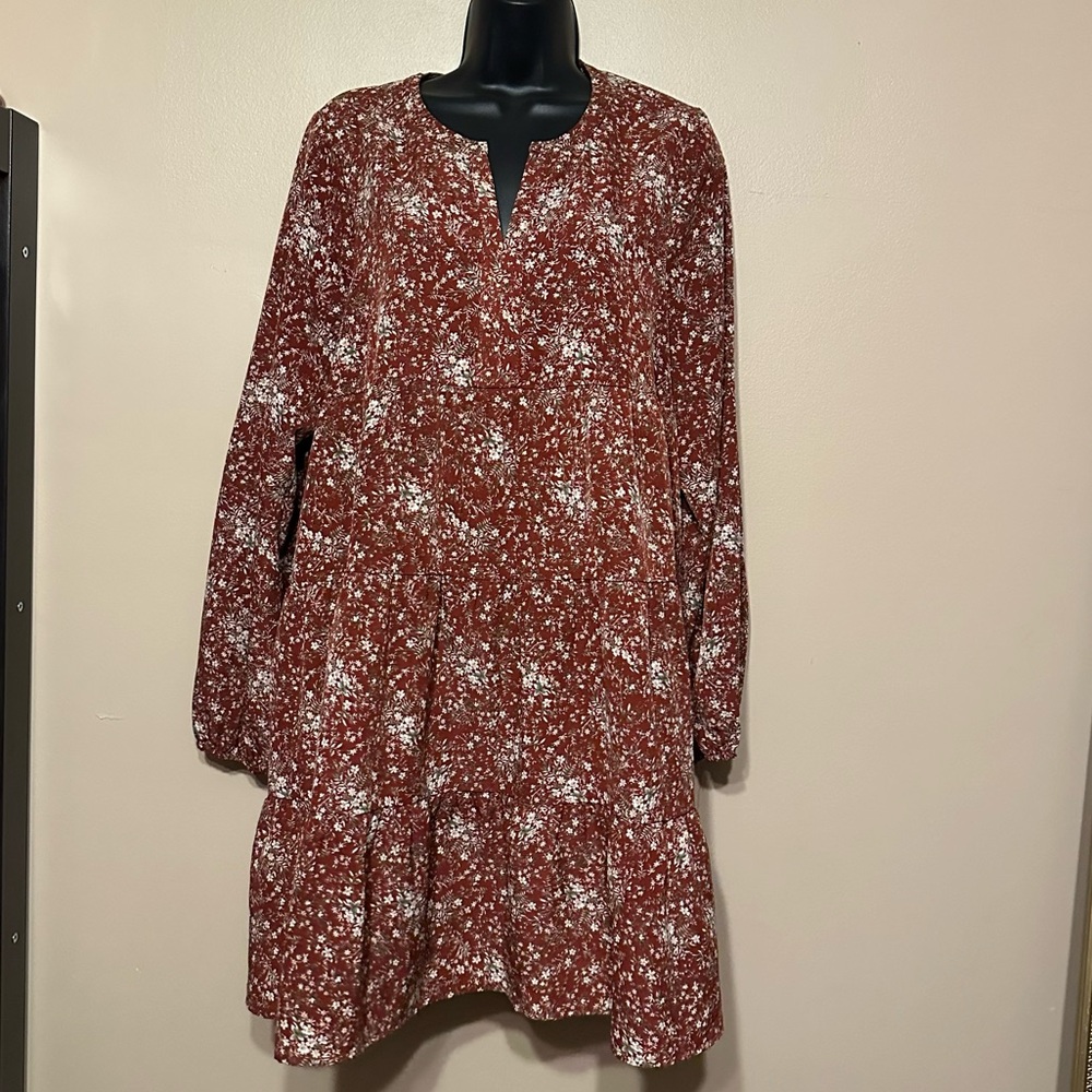 Floral V-Neck Dress